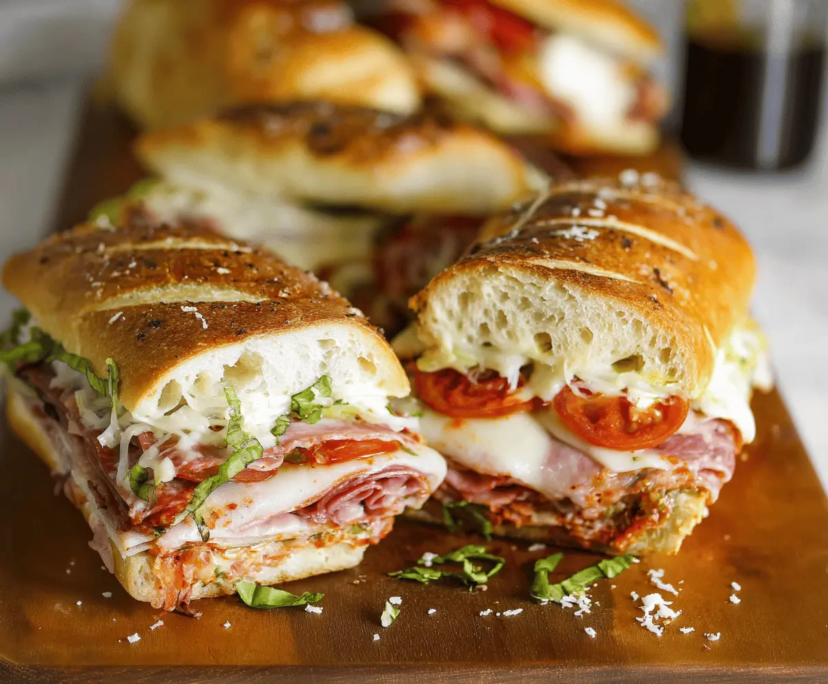 Easy Baked Italian Grinder Sandwiches Recipe for Big Flavor