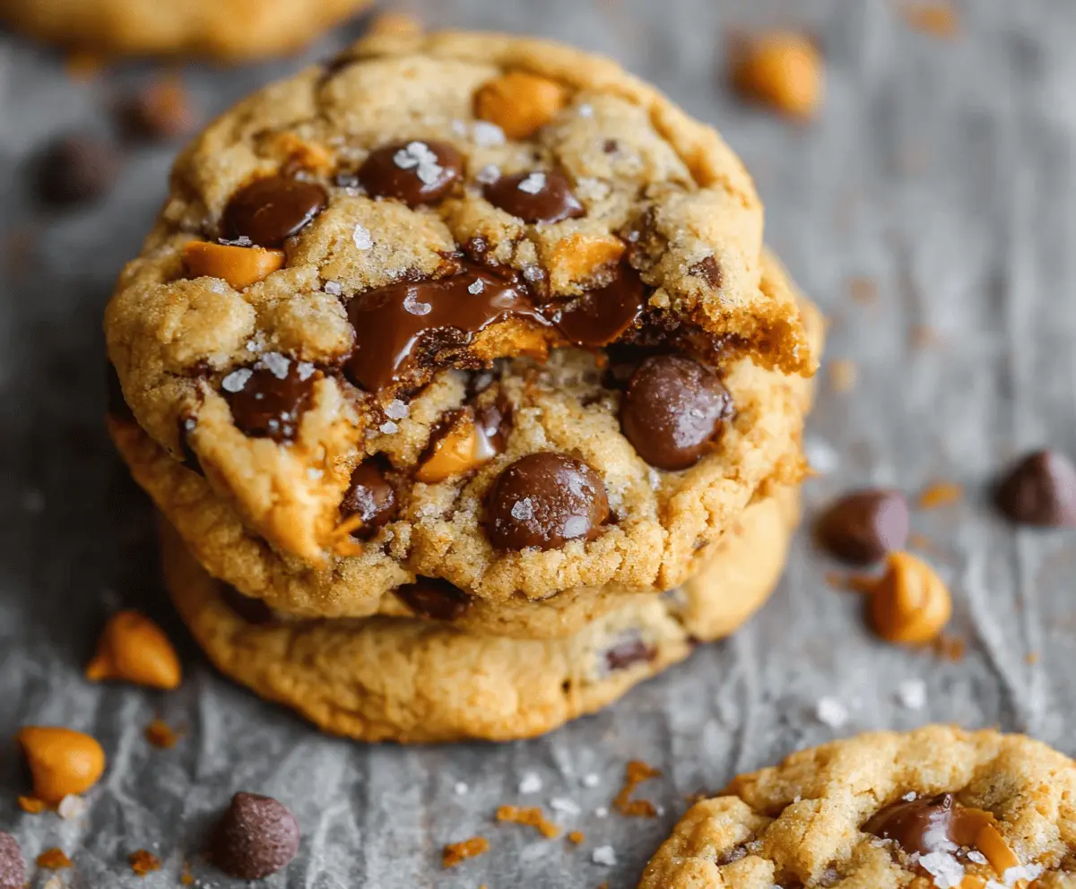 Best Ever Butterscotch Chocolate Chip Cookies with Sea Salt – Irresistibly Chewy & Sweet