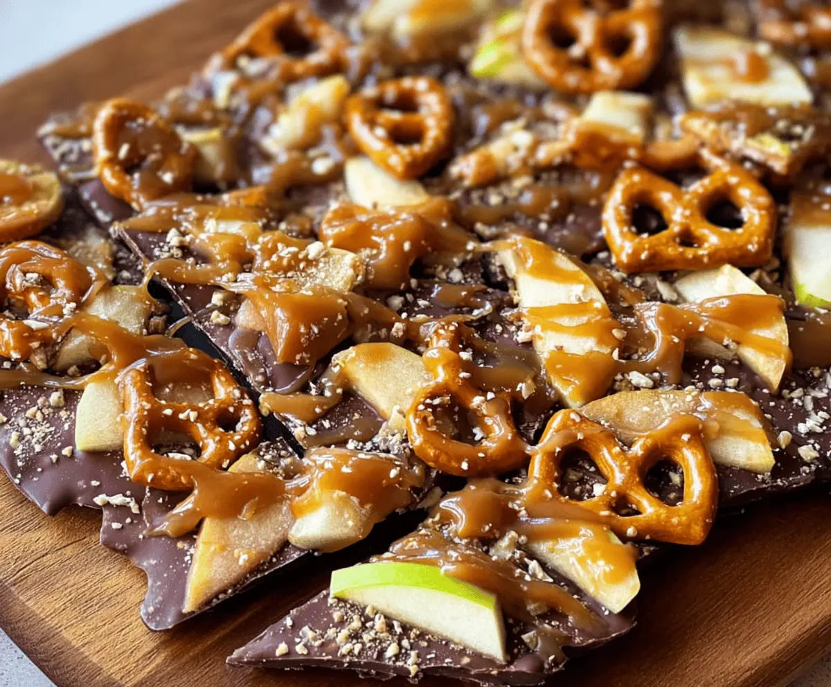 Easy Caramel Apple Bark Recipe – Sweet & Crunchy Treat