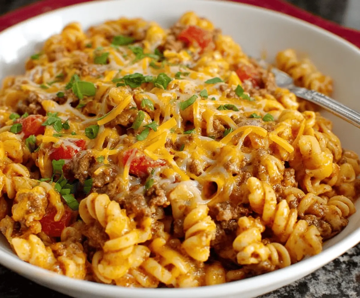 Cheesy Ground Turkey Pasta Recipe – Creamy & Easy Comfort Food