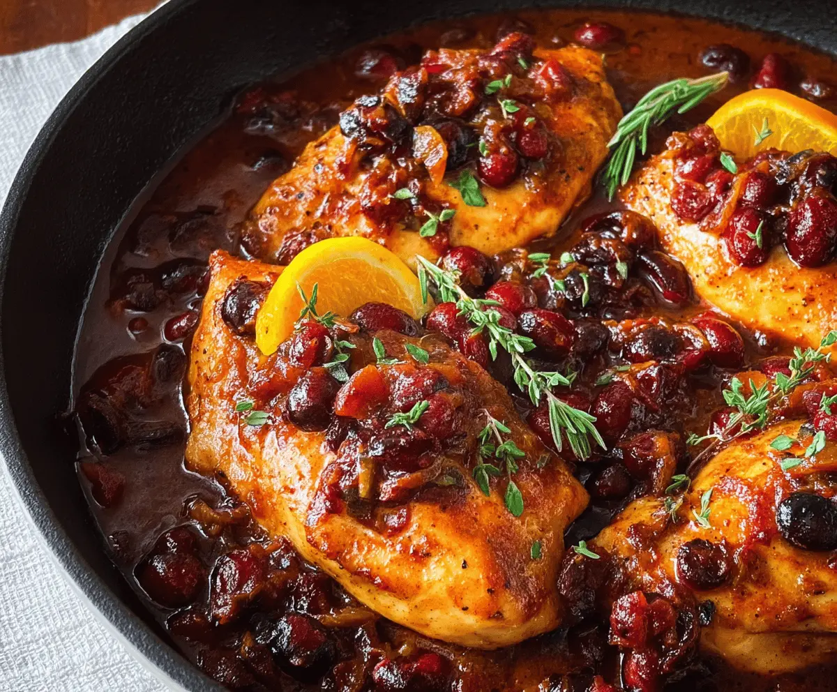 Easy Cranberry Orange Chicken Recipe – Tangy & Delicious Dinner