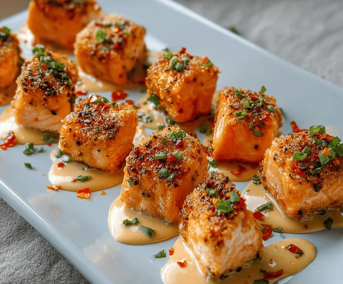 Crispy Bang Bang Salmon Bites Recipe – Spicy & Easy Appetizer
