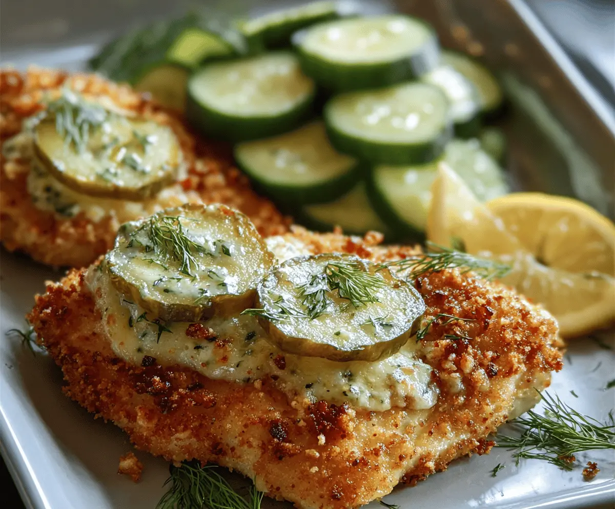 Crispy Dill Pickle Parmesan Chicken Recipe