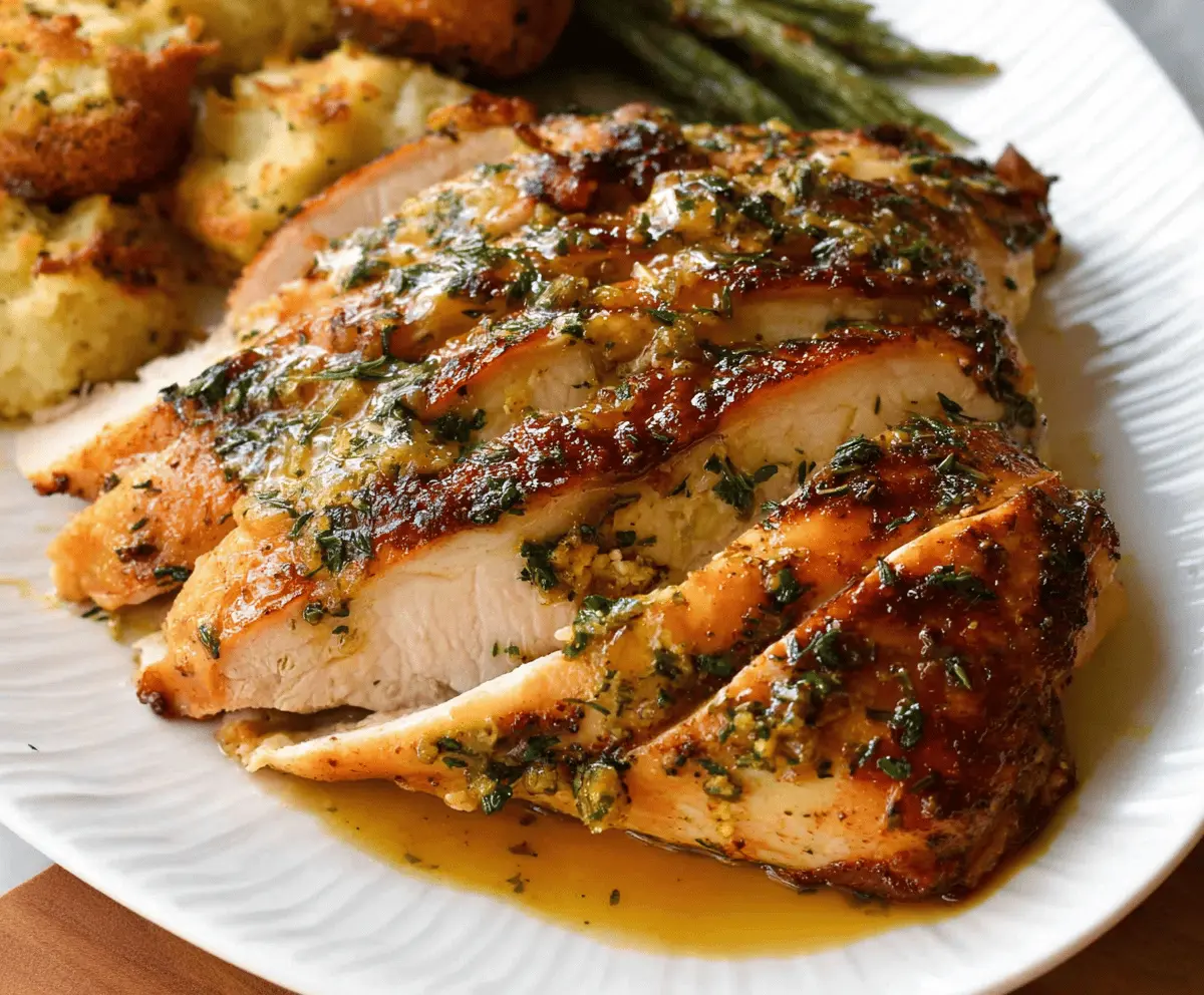 Easy Garlic Herb Slow Cooker Turkey Breast Recipe
