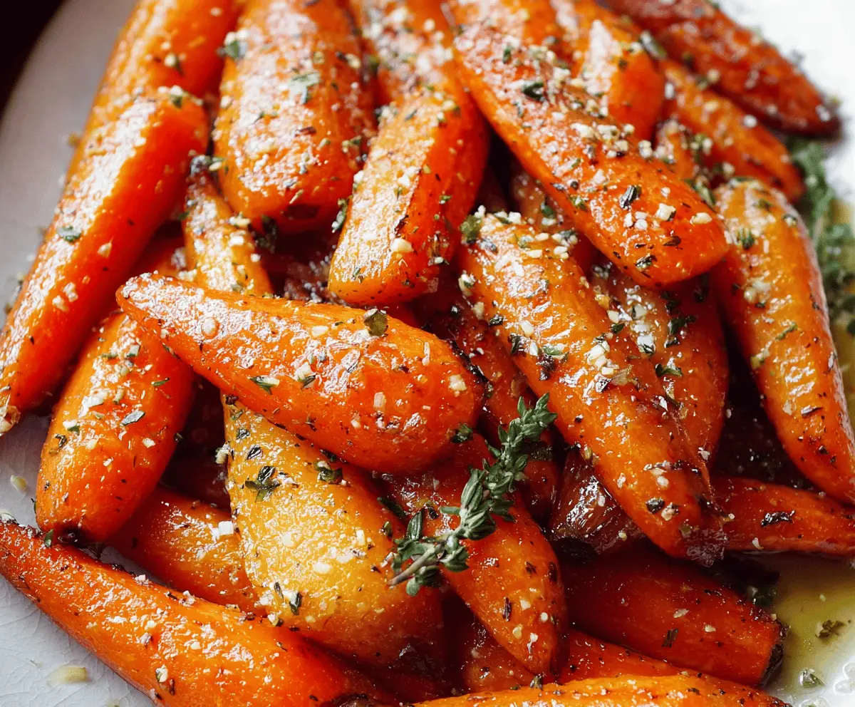 Easy Honey Garlic Roasted Carrots Recipe – Sweet & Flavorful Side Dish