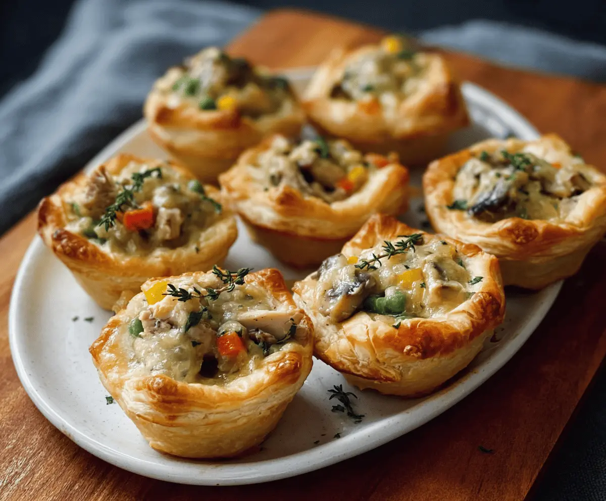 Easy Mini Chicken Pot Pies Recipe: Quick & Delicious Bites