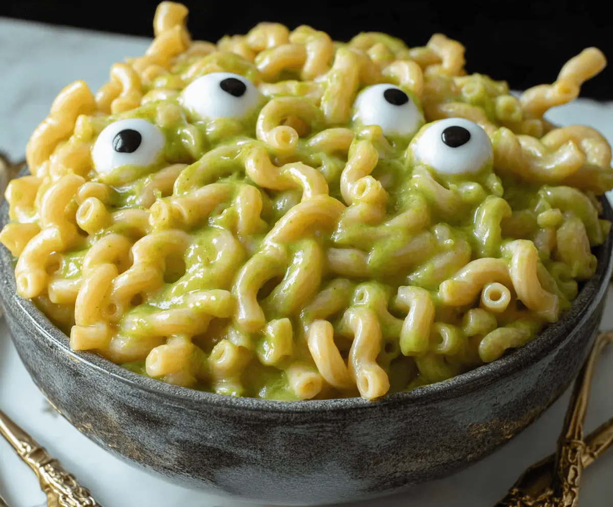 Best Creepy Halloween Monster Mac and Cheese Recipe