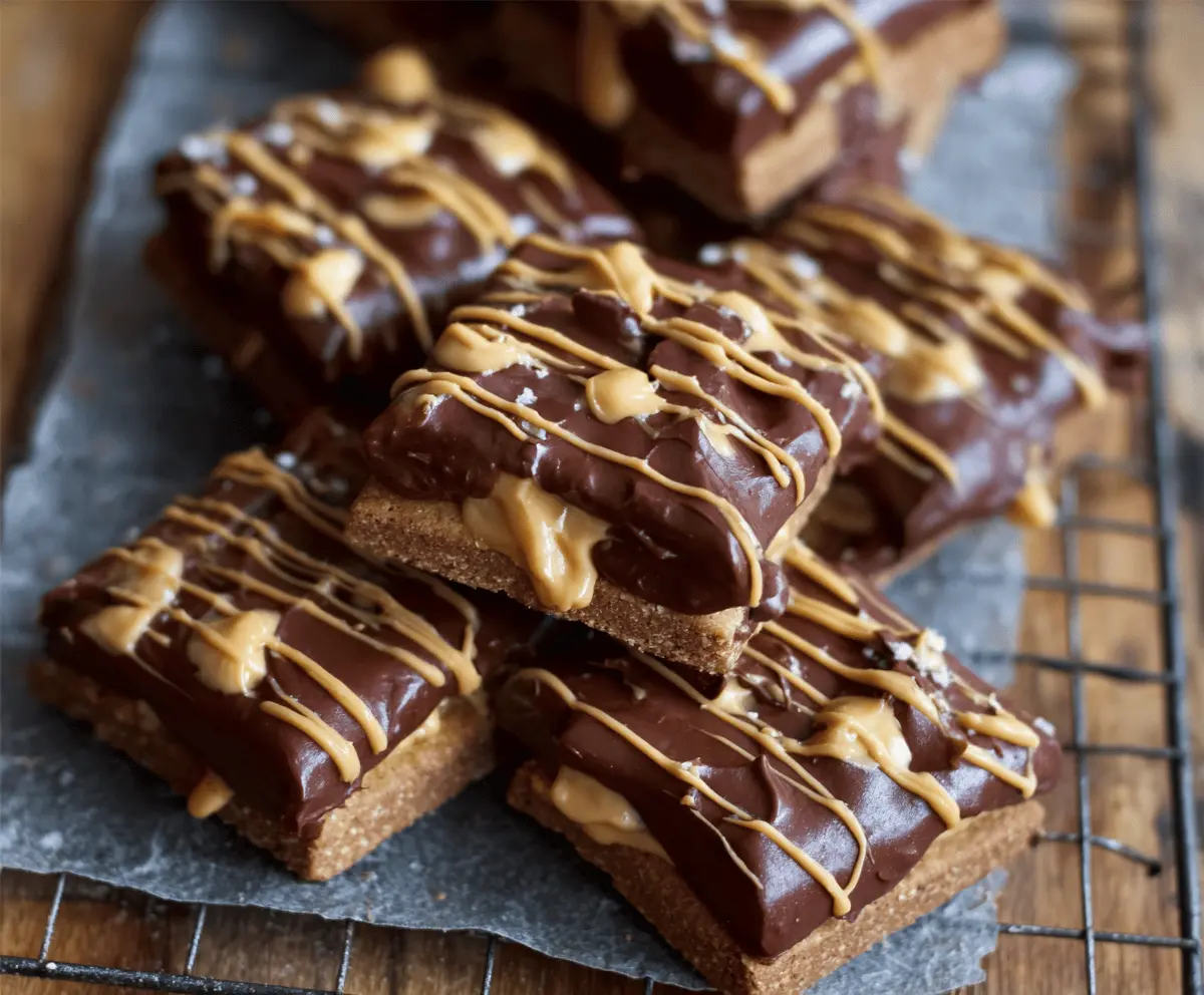 No Bake Buckeye Graham Cracker Candy Recipe - Easy Peanut Butter Chocolate Treats