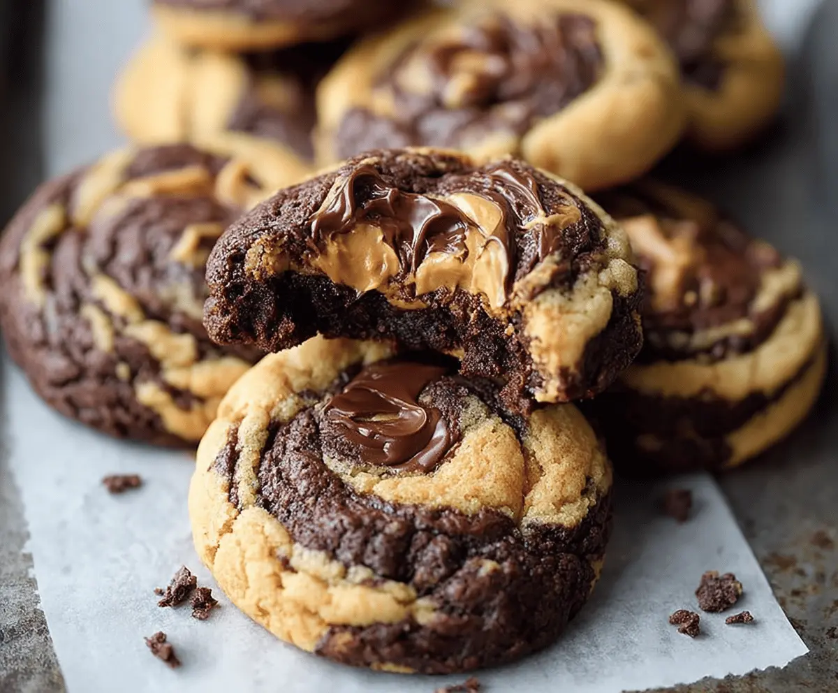 Irresistible Peanut Butter Brownie Swirl Cookies Recipe