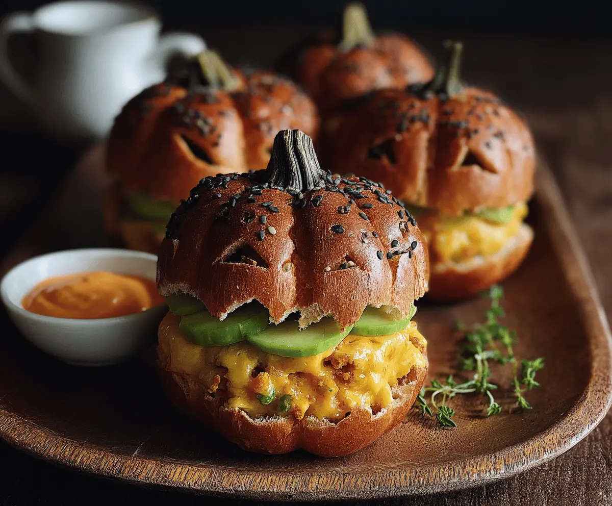 Delicious Pumpkin-Shaped Sliders Recipe – Perfect Fall Appetizer