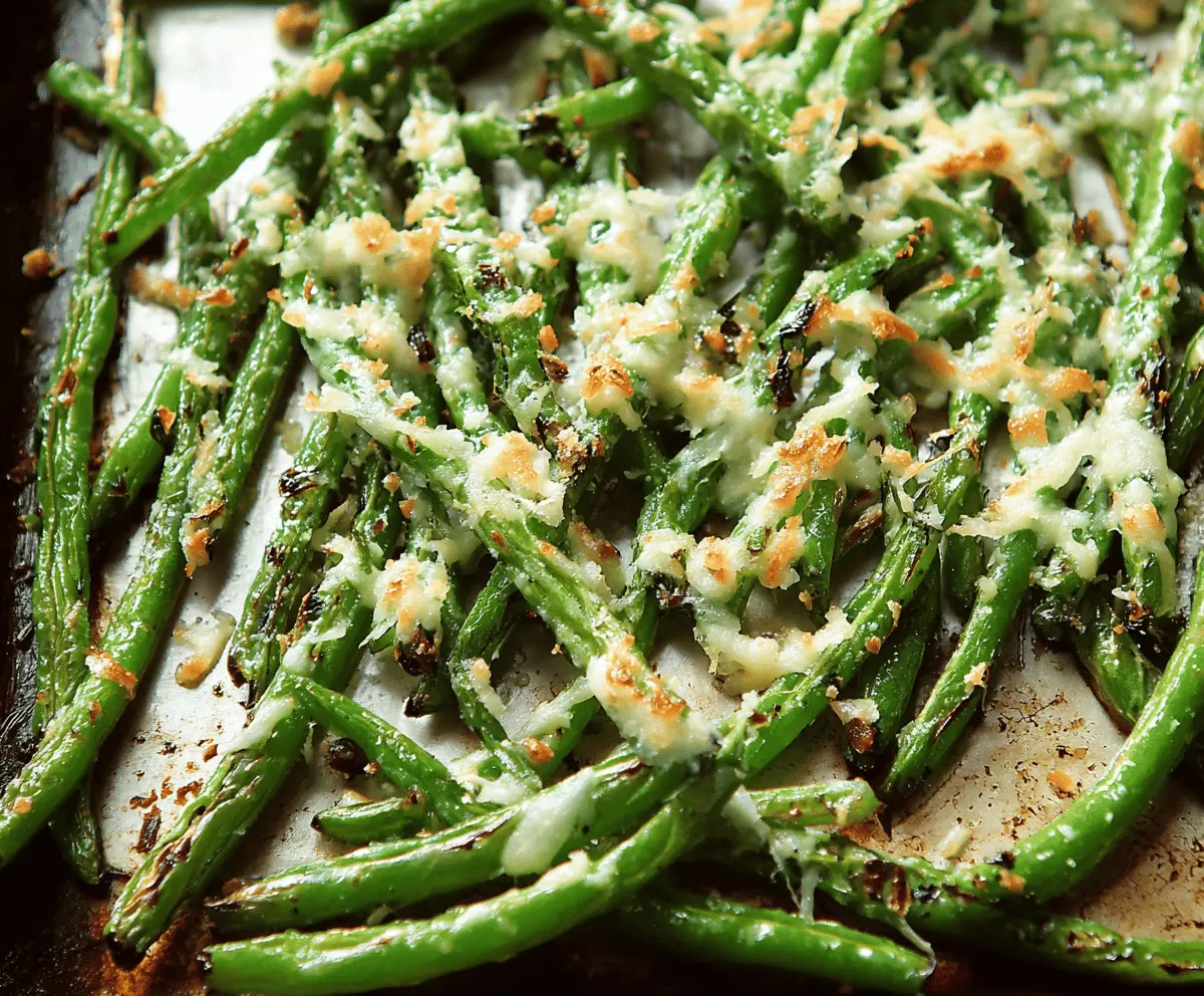 Easy Roasted Parmesan Green Beans Recipe – Crispy & Delicious