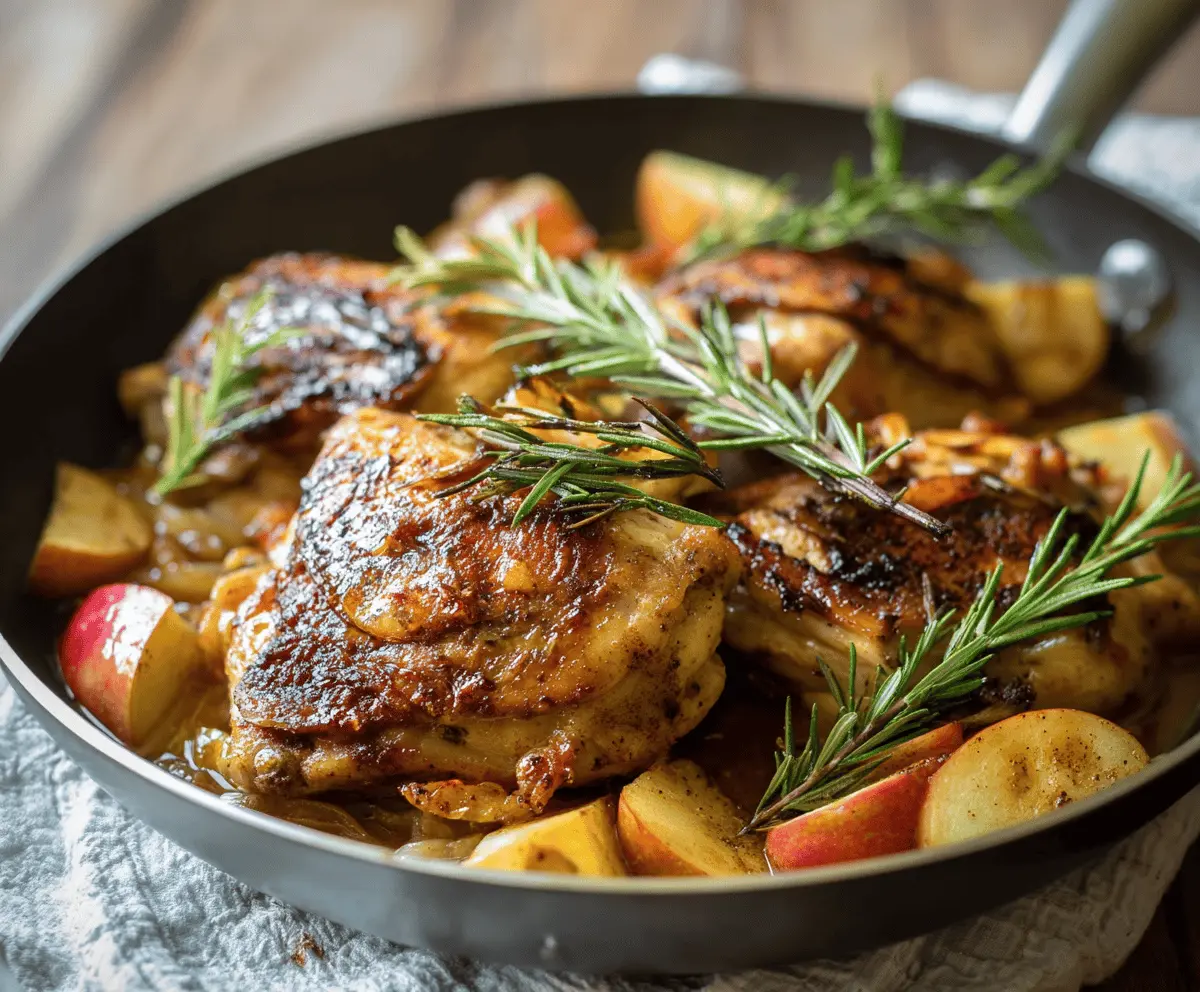 Easy Rosemary Apple Cider Chicken Recipe—Juicy & Flavorful