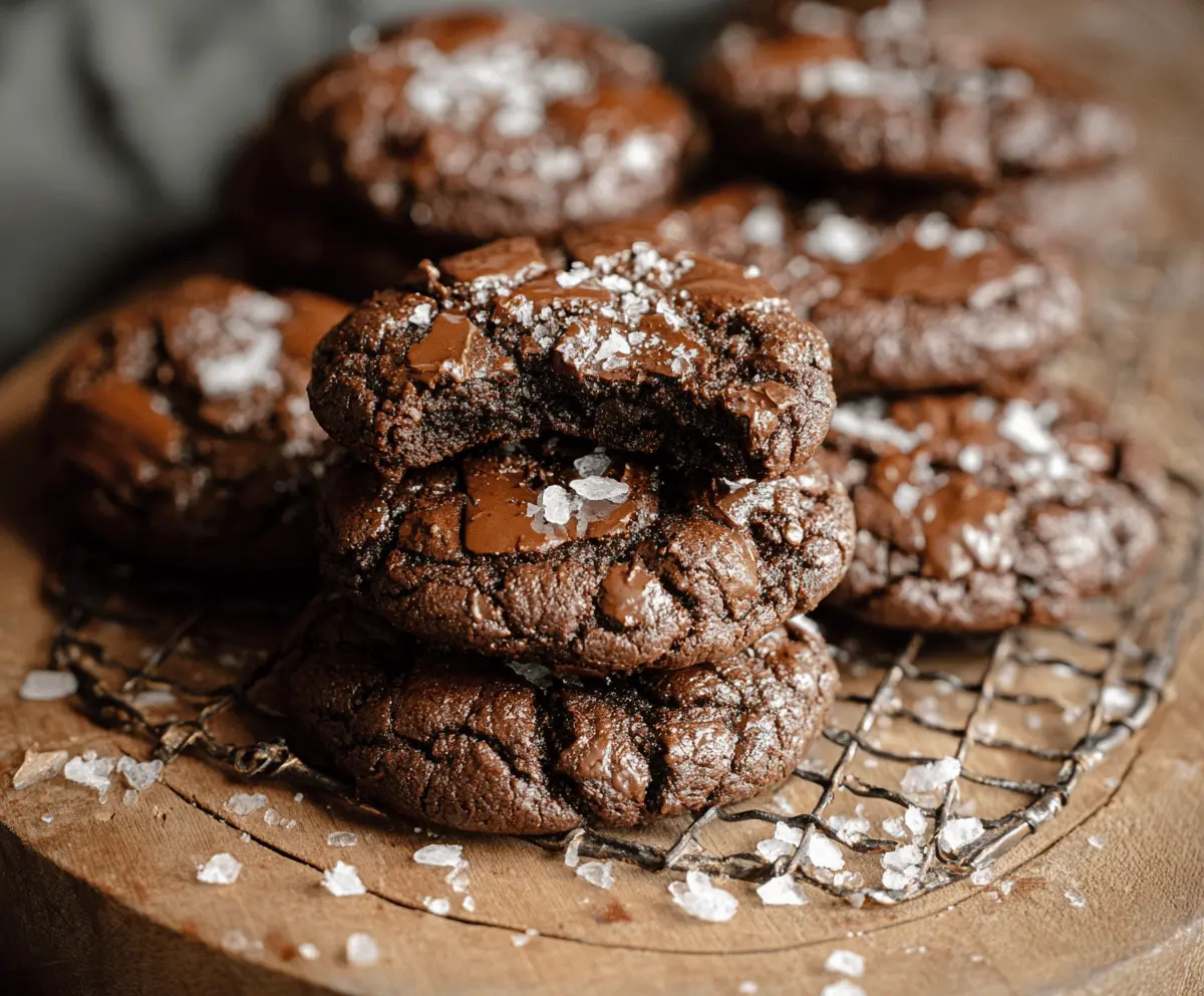 Irresistible Salted Brownie Cookies Recipe