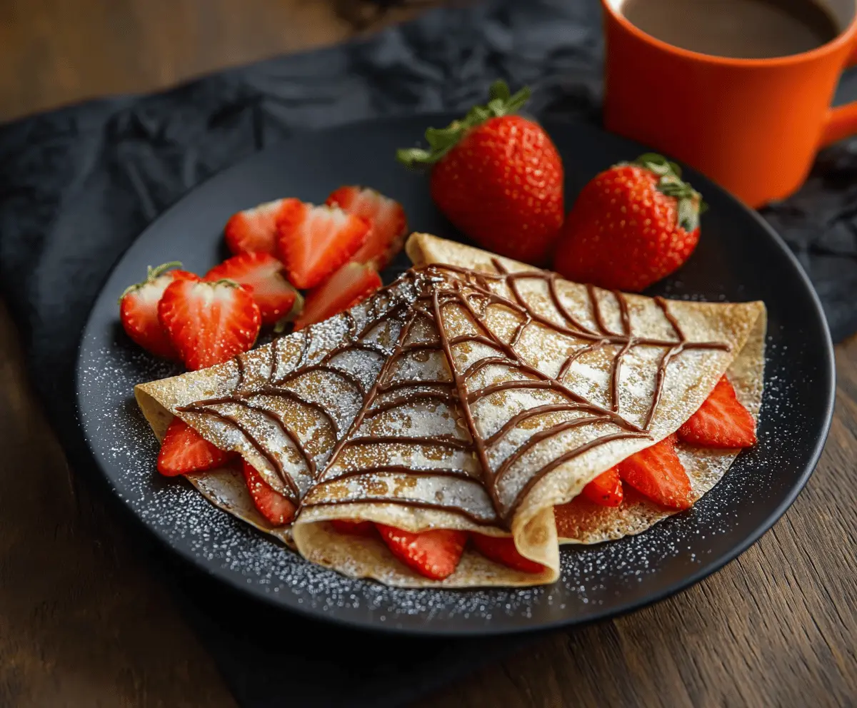 Delicious Spiderweb Crepes Recipe – Easy & Stunning Breakfast Idea