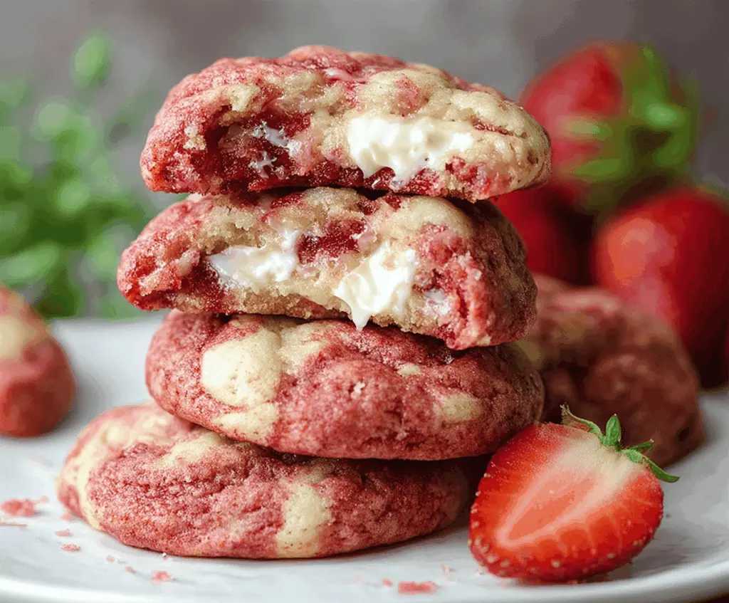 Strawberry Cheesecake Cookies