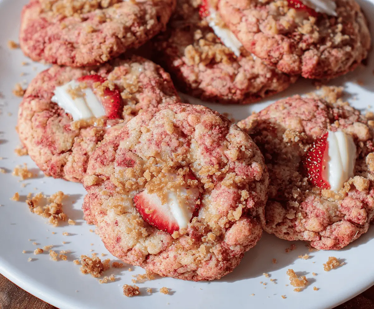 Easy Strawberry Crunch Cookies Recipe – Sweet & Crispy Delight