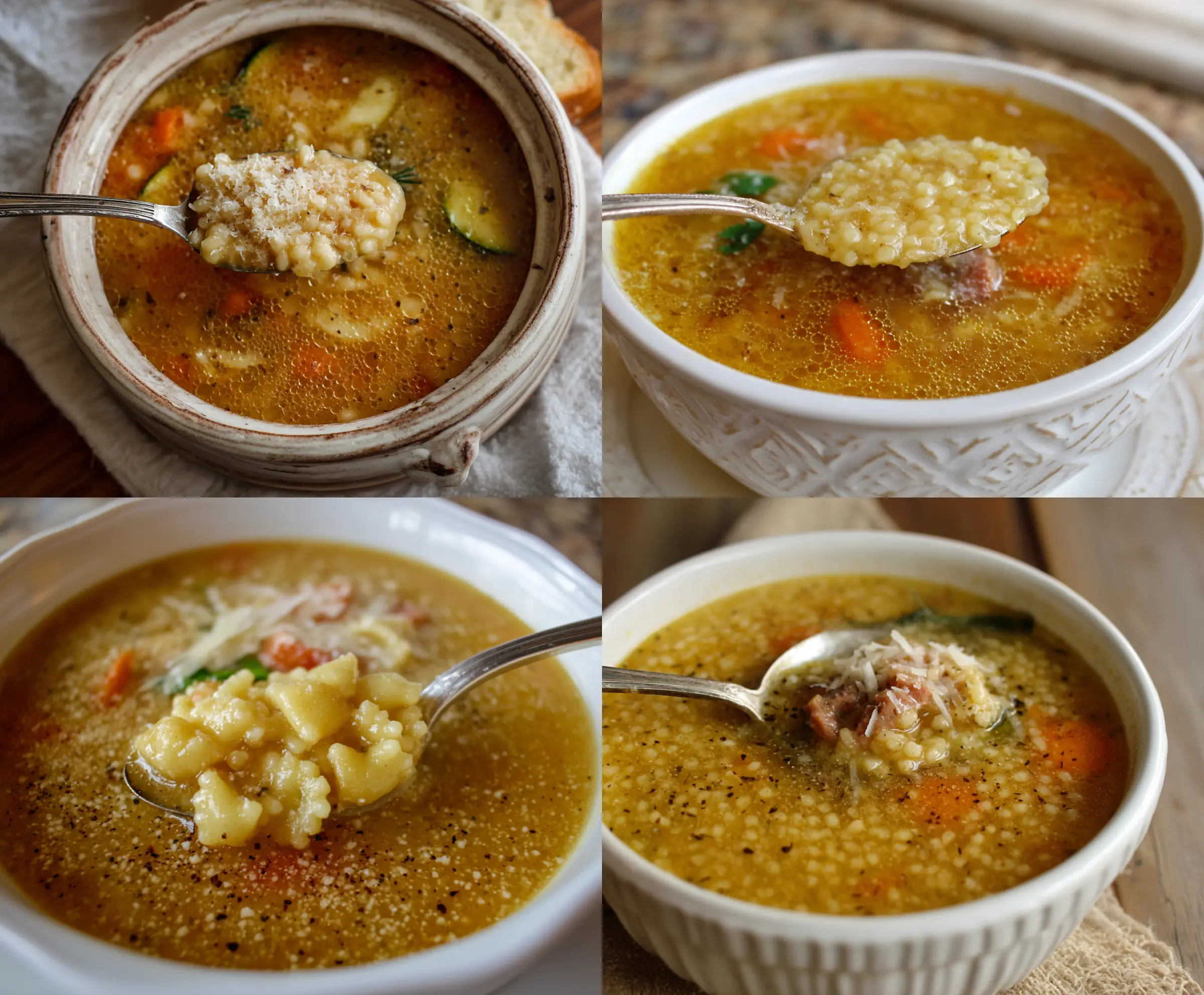 A steaming bowl of Ultimate Italian Penicillin Soup featuring vibrant vegetables, tender chicken, fresh herbs, and grated cheese, served in a rustic bowl on a wooden table.