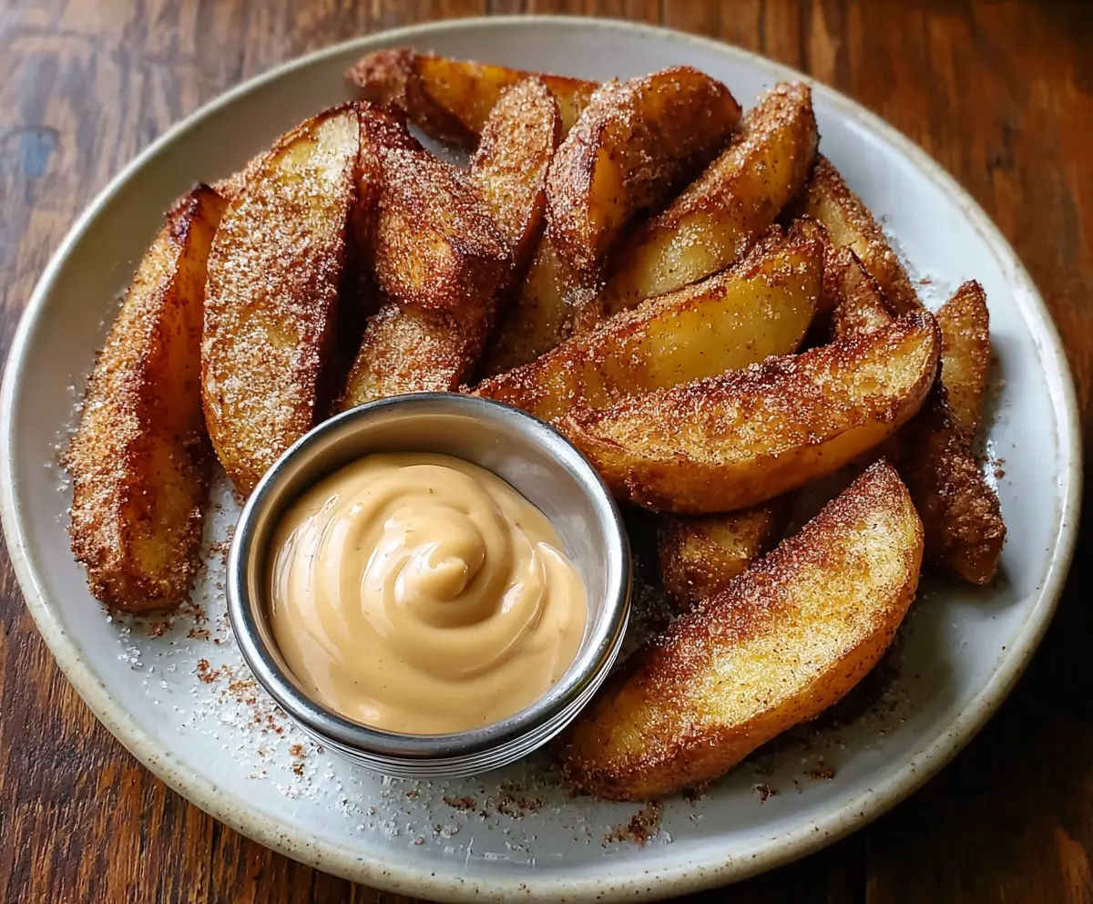 Crispy Air Fried Apple Wedges