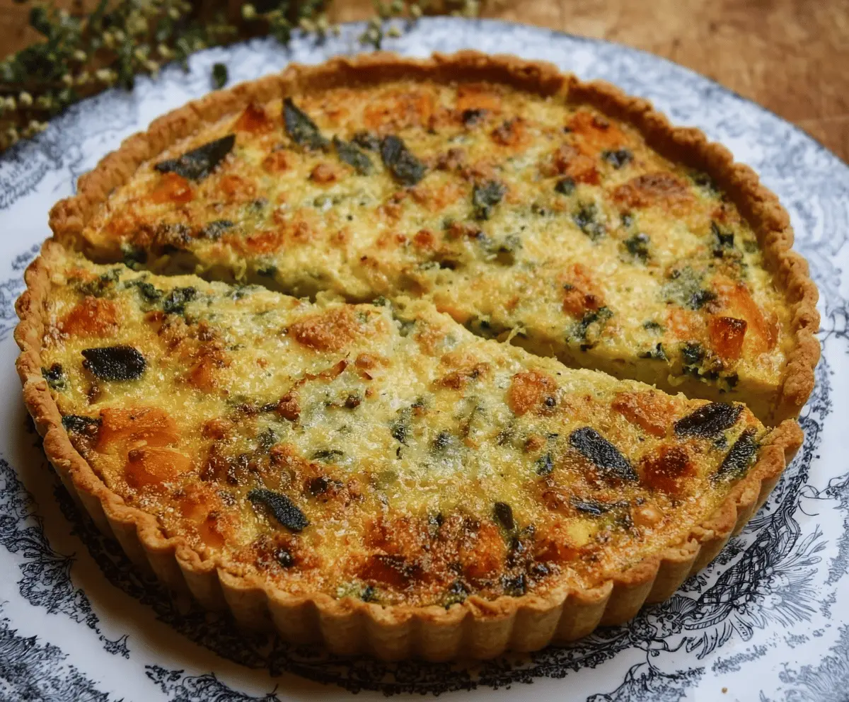 Easy Butternut Squash Sage Quiche