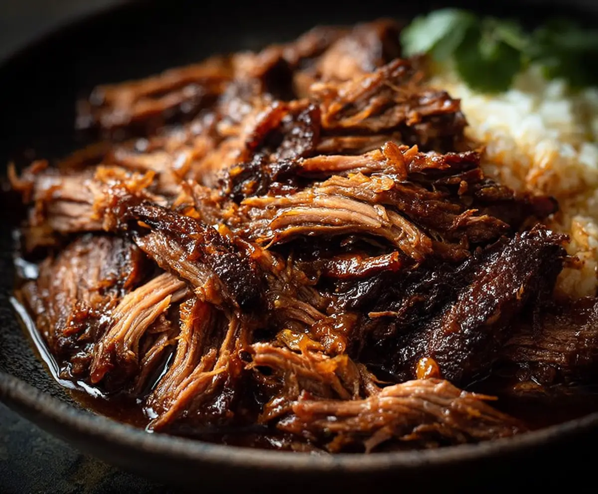 Easy Caramelized Pulled Beef Brisket