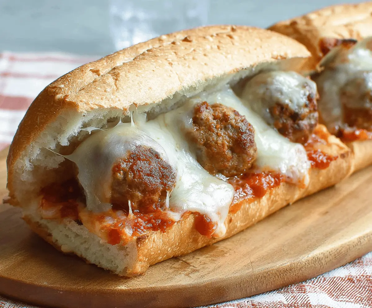 Easy Cheesy Meatball Subs