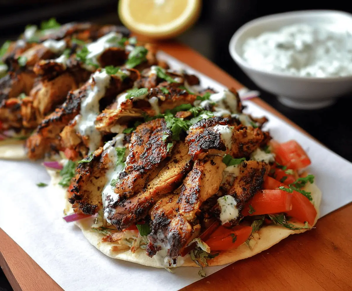Easy Chicken Shawarma with Garlic Sauce
