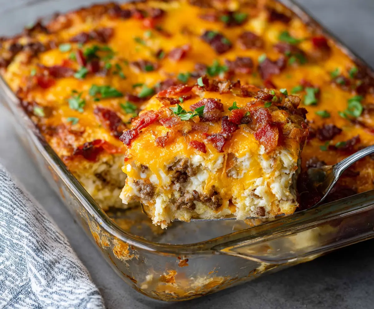 Easy Crack Breakfast Casserole Recipe