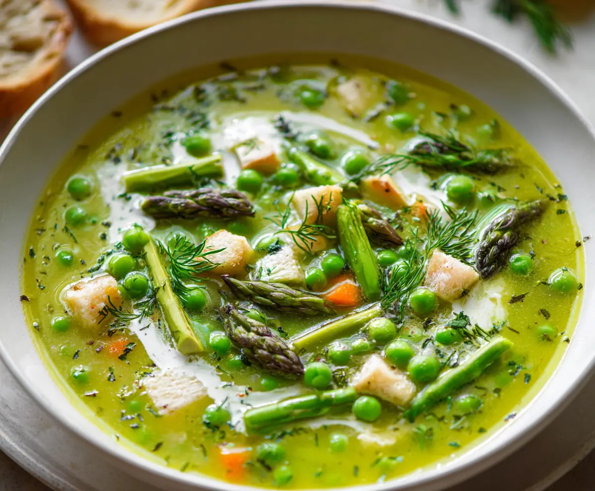 Easy Cream of Spring Vegetable Soup