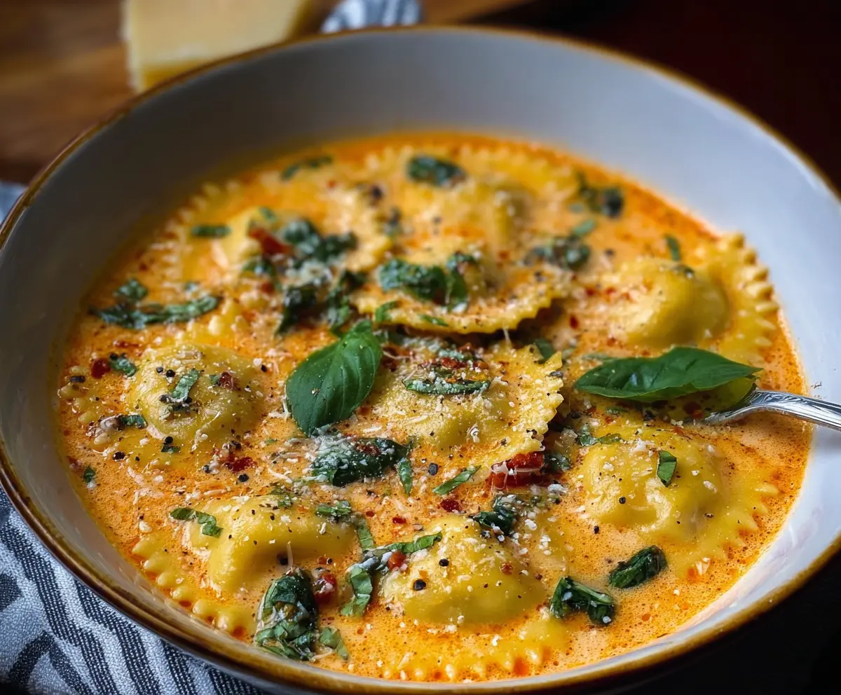 Easy Creamy Ravioli Soup Recipe
