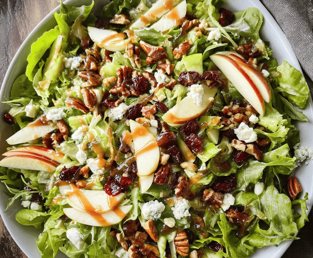 Crunchy Apple Salad with Maple Vinaigrette