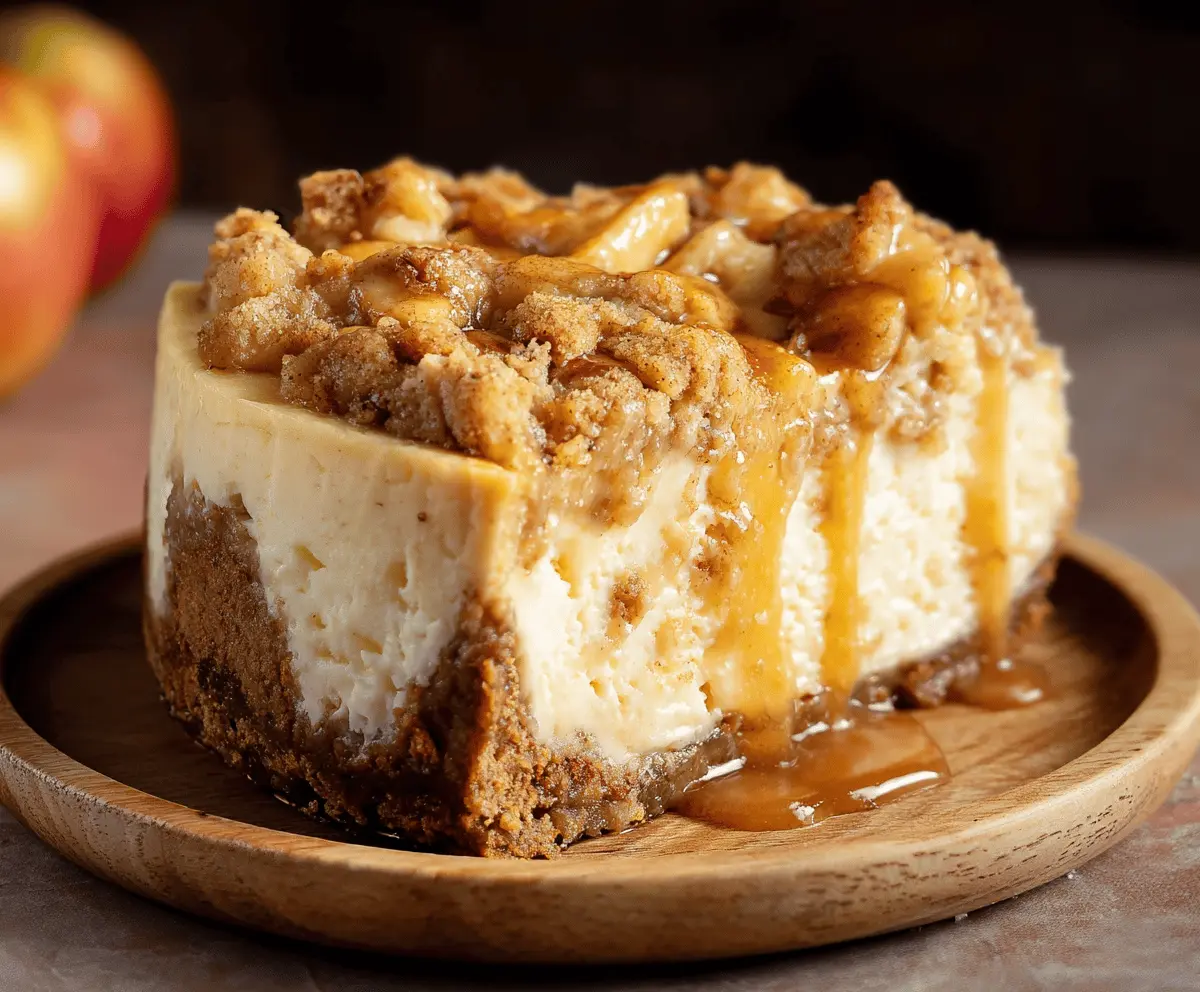 Easy Apple Crumble Cheesecake Recipe