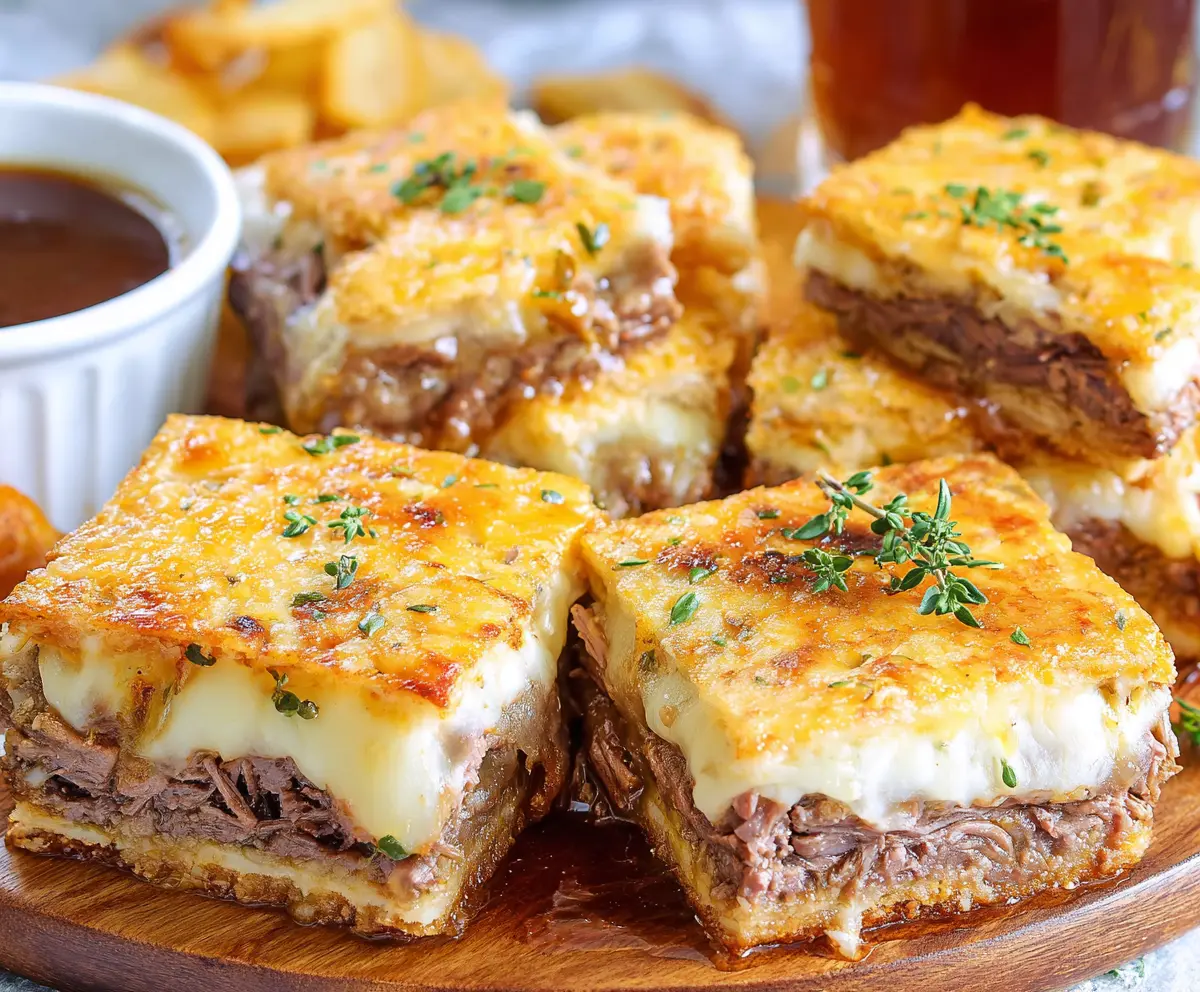 Easy French Dip Squares