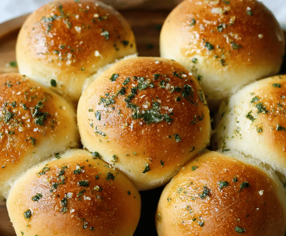 Easy Garlic Bread Rolls Recipe