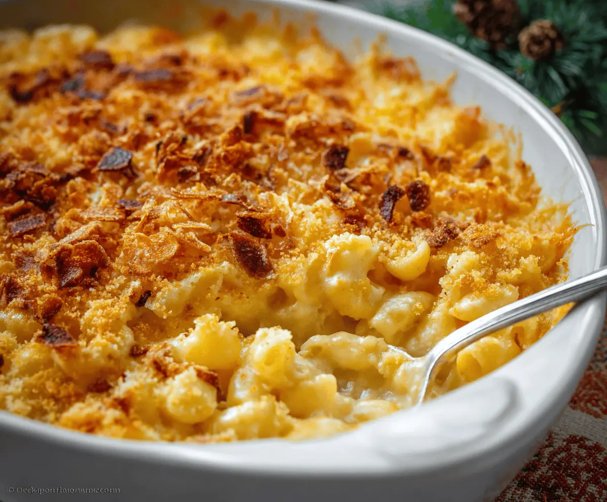Crunchy Gourmet Baked Mac and Cheese