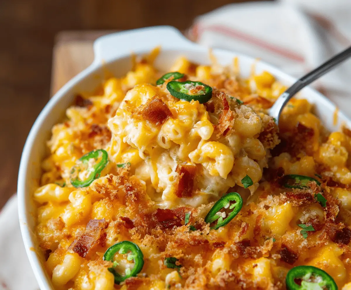 Creamy Jalapeño Popper Mac & Cheese