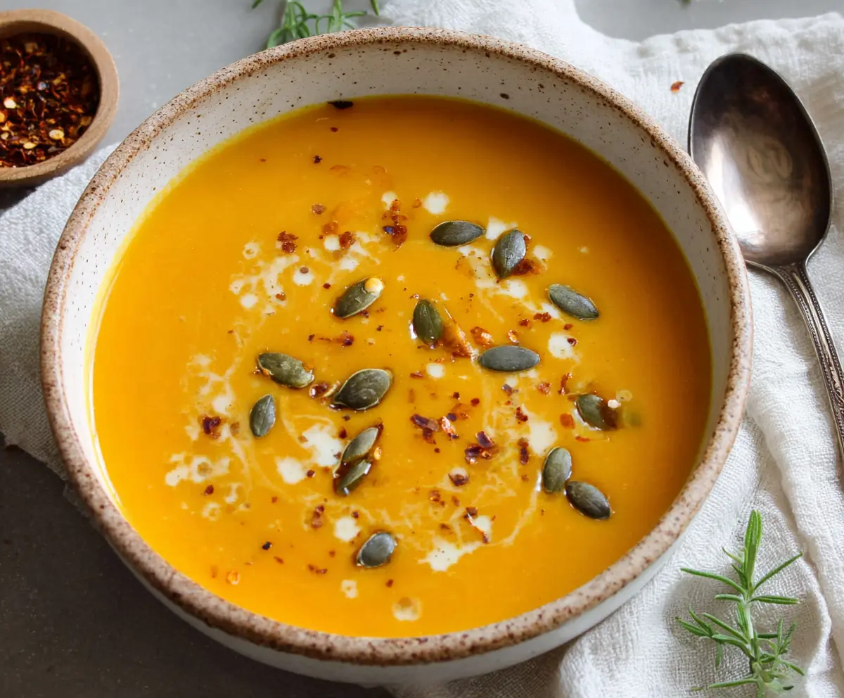 Easy Roasted Butternut Squash Soup