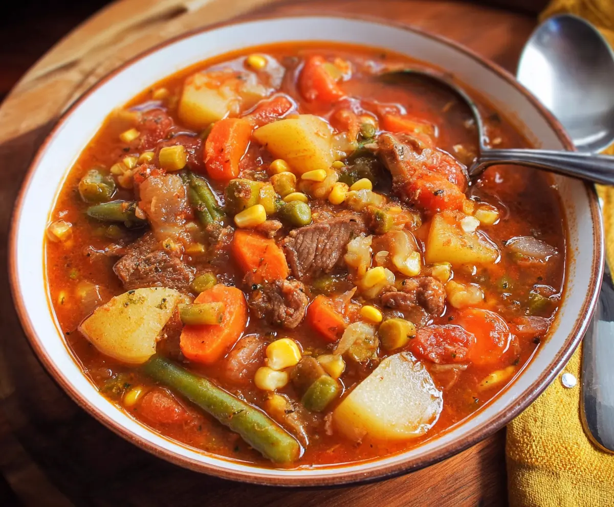 Rustic Vegetable Soup Recipe