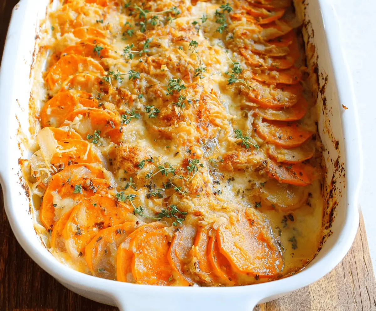 Easy Scalloped Sweet Potatoes Recipe