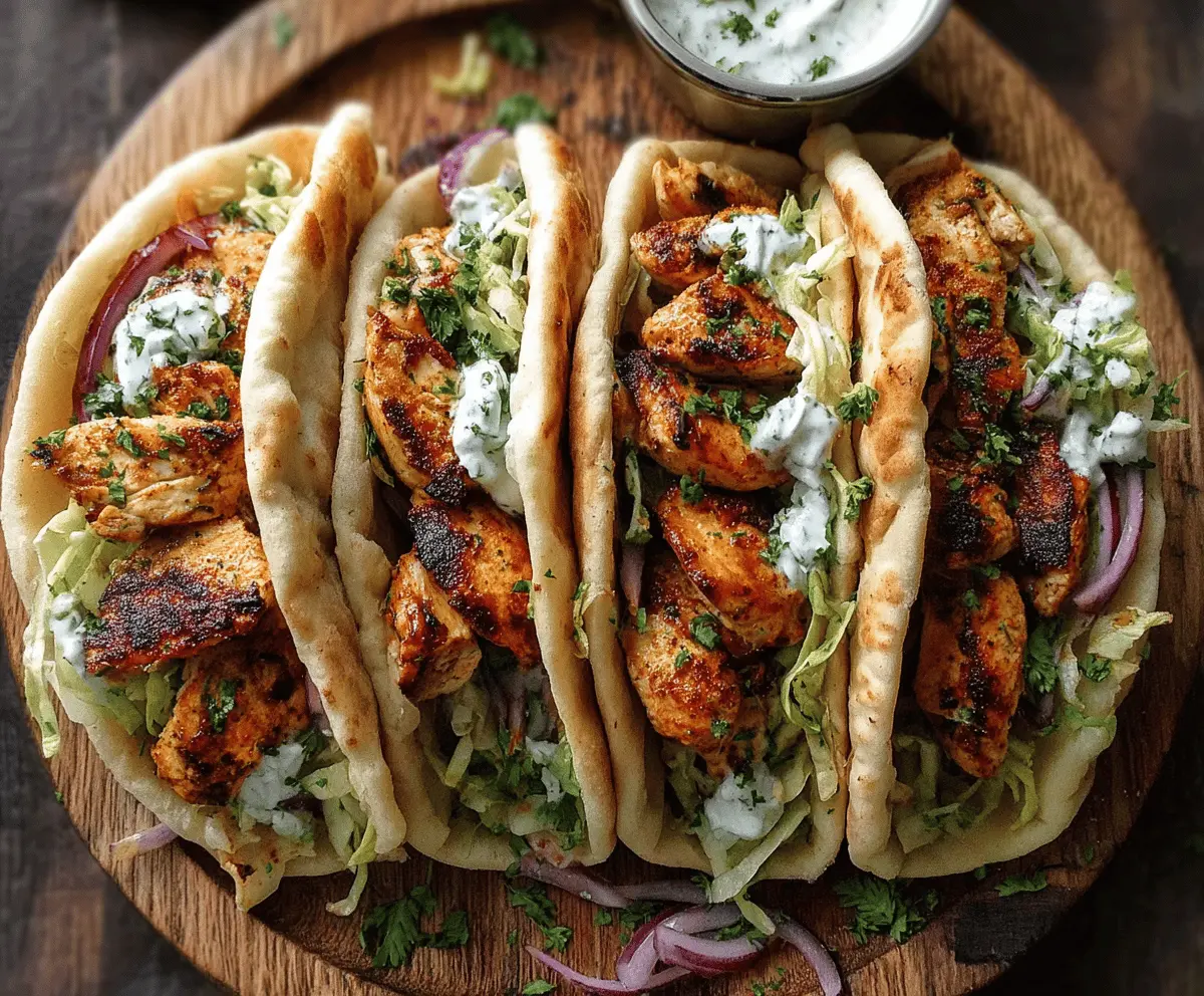 Easy Sheet Pan Chicken Pitas