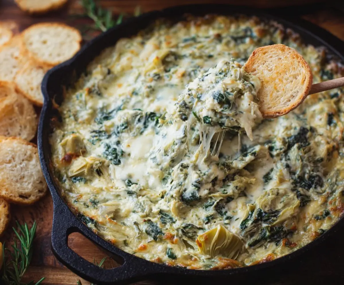 Easy Spinach Artichoke Dip
