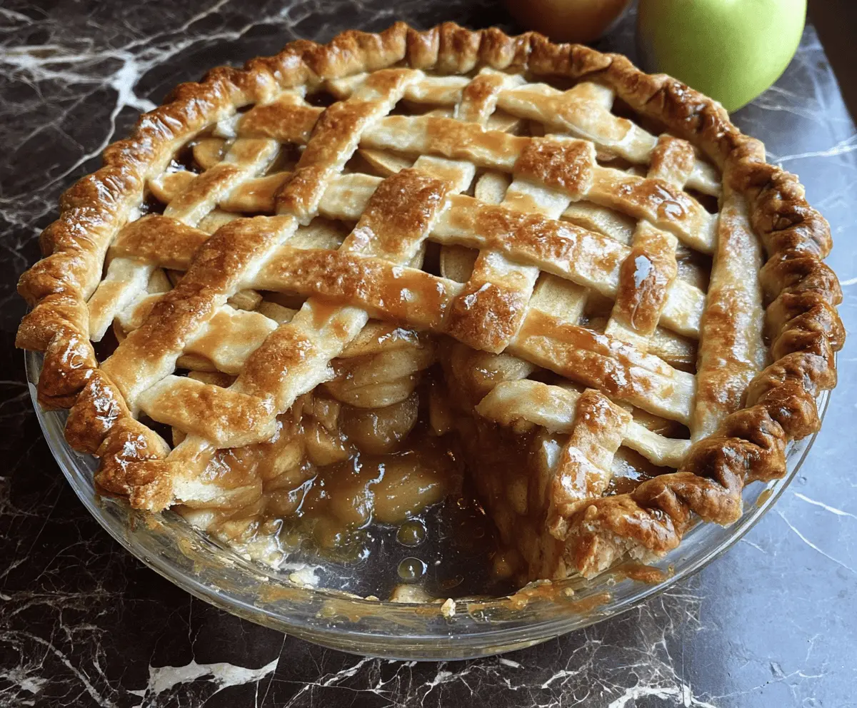Easy Toffee Apple Pie Recipe