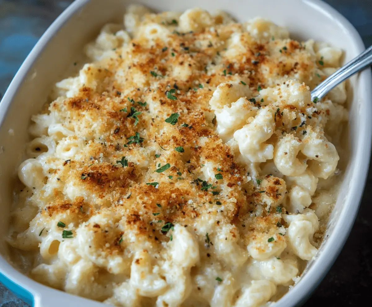 Creamy White Truffle Mac and Cheese