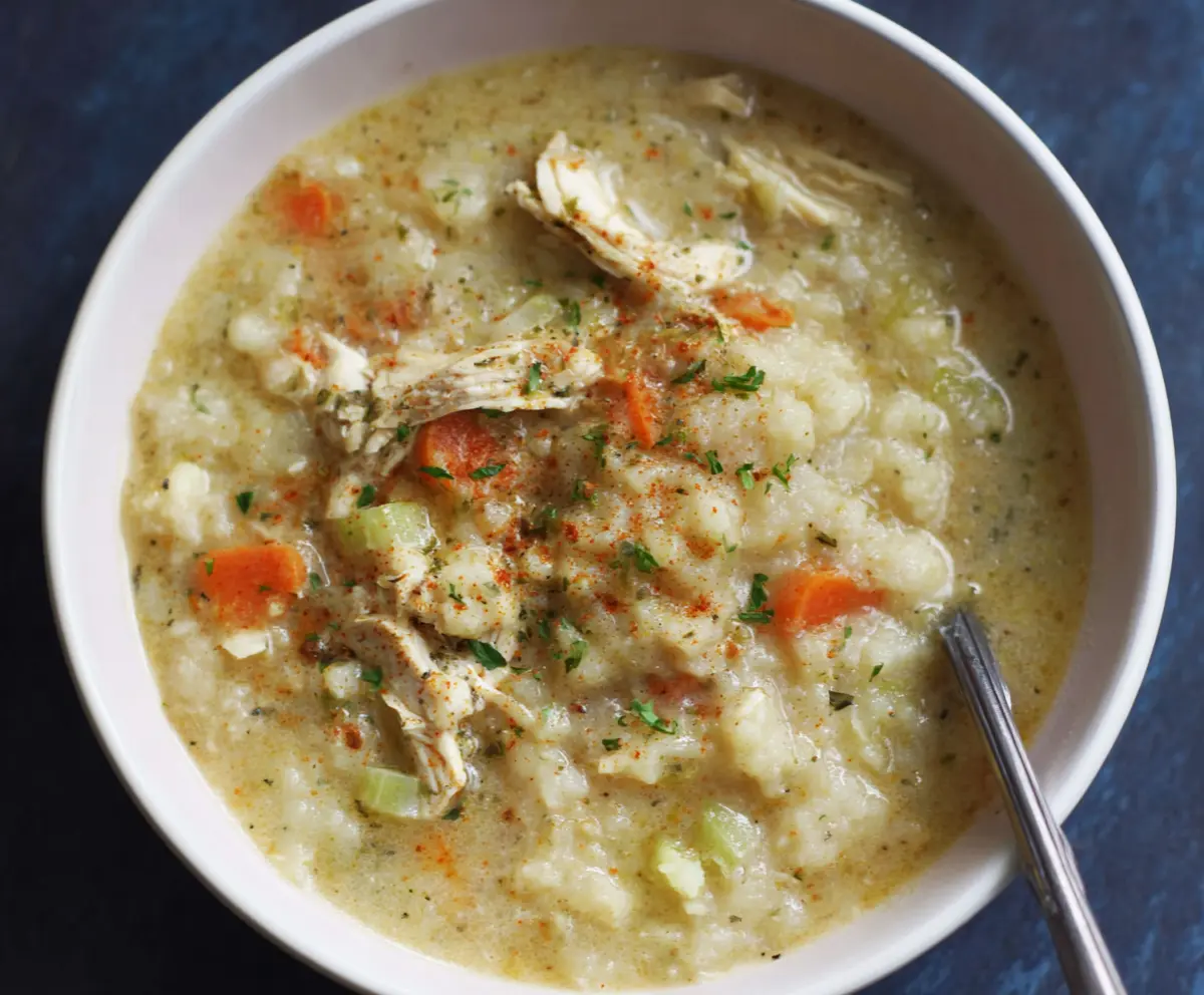 Quick Cauliflower Chicken Soup