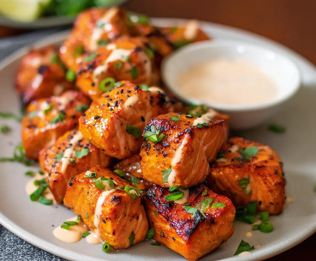 Crispy Bang Bang Salmon Bites