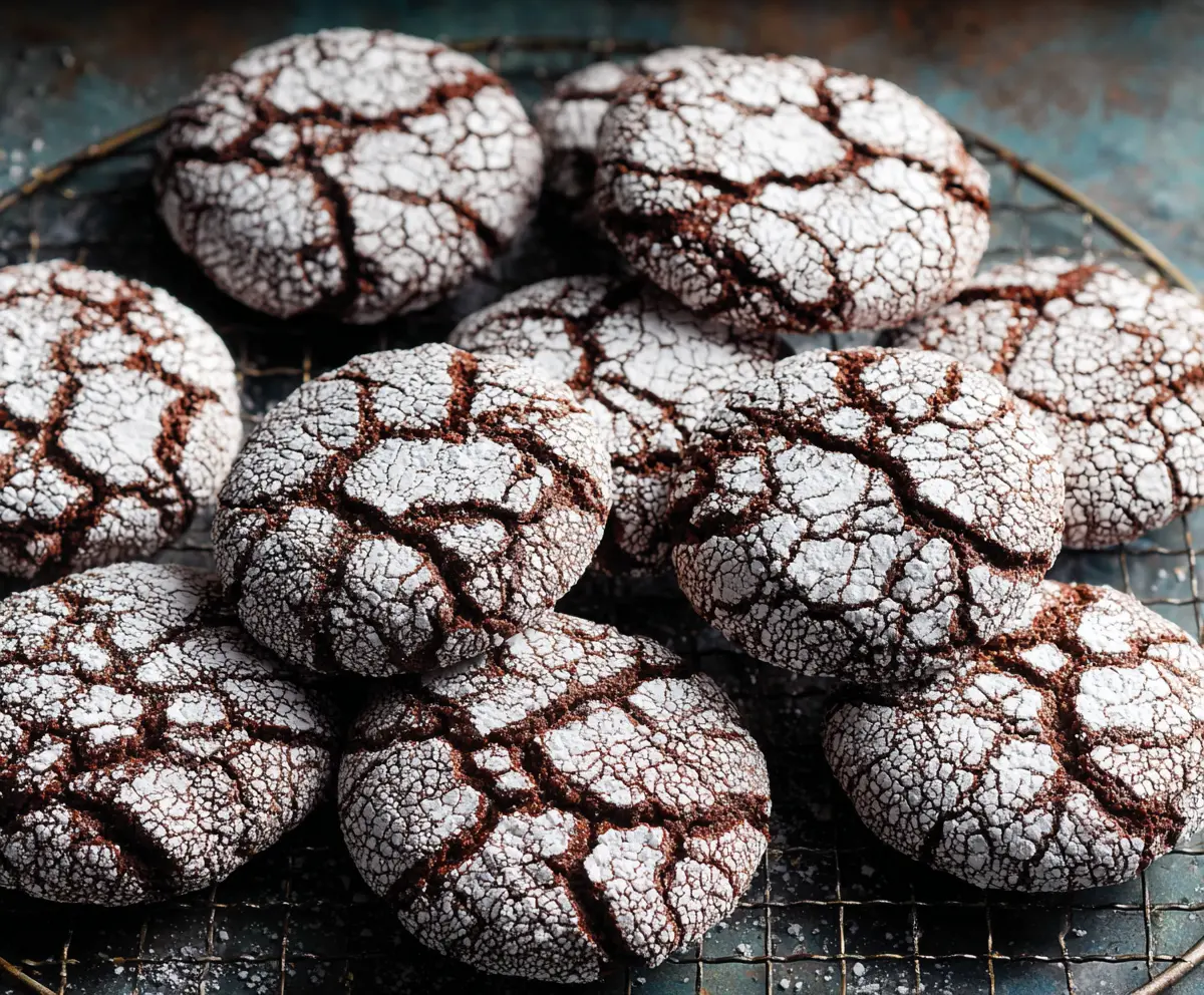Easy Chocolate Crinkle Cookies Recipe