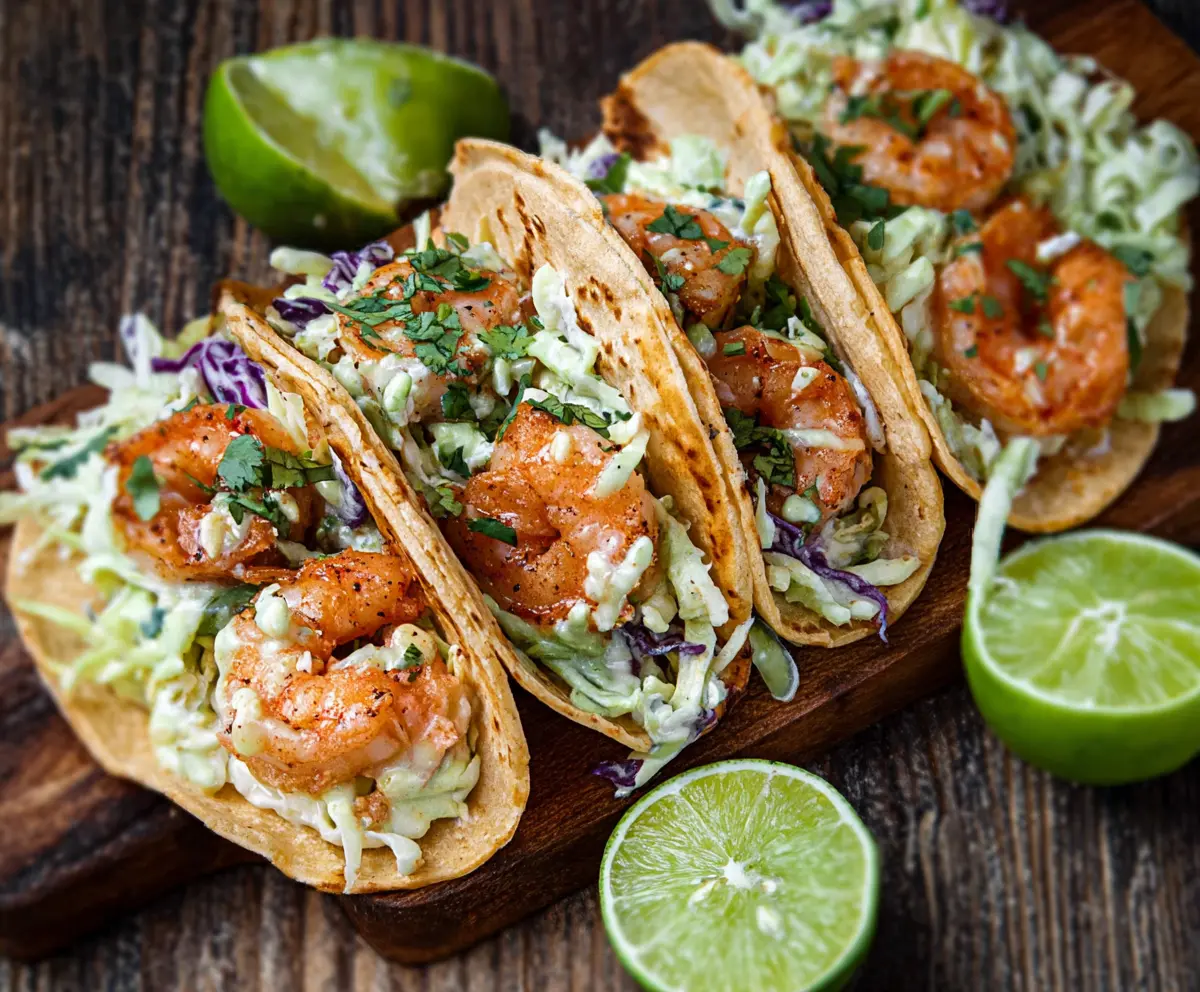 Easy Cilantro Lime Shrimp Tacos