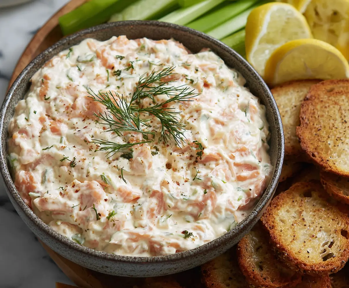 Creamy Smoked Salmon Dip with Lemon