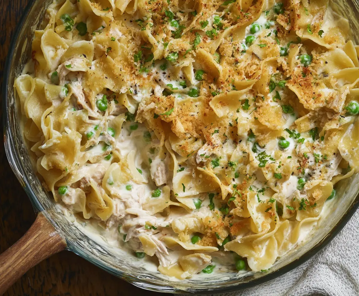 Easy Creamy Tuna Noodle Casserole