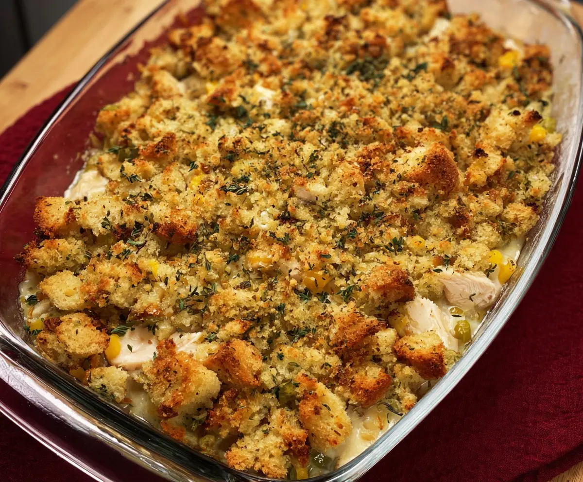 Easy Chicken & Stuffing Bake