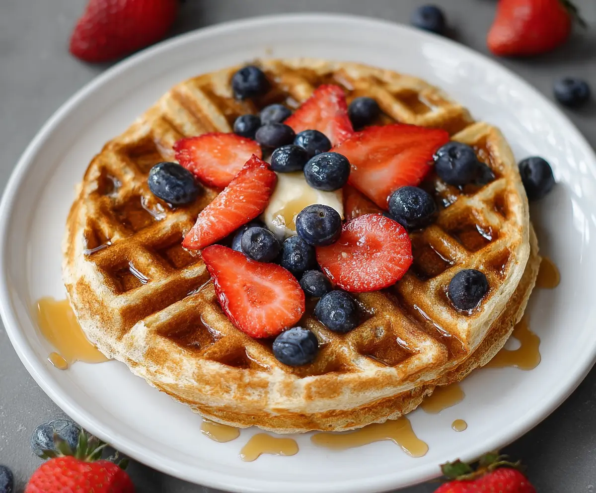 High Protein Healthy Waffles - 45g Protein
